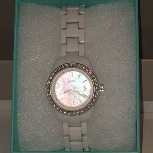 Fossil White Plastic Ladies Watch